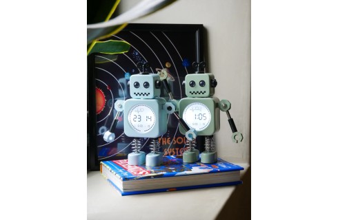 Steepletone Robot Time Children's Bedside Clock & Alarm Clock